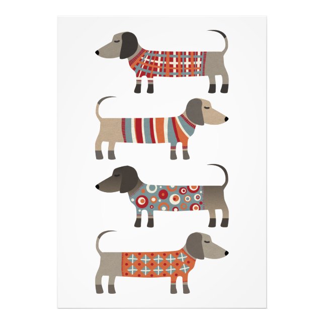 Dachshund Sausage Dog Photo Print (Front)