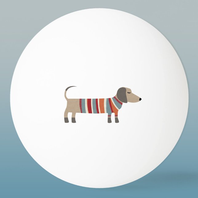 Dachshund Sausage Dog Ping Pong Ball (Fun Dachshund Wiener Sausage Dog ping pong ball)