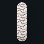 Dachshund Sausage Dog Skateboard<br><div class="desc">Cute little Dachshund sausage or wiener dogs in woolly knitwear. Perfect for dog lovers and dog walkers.</div>