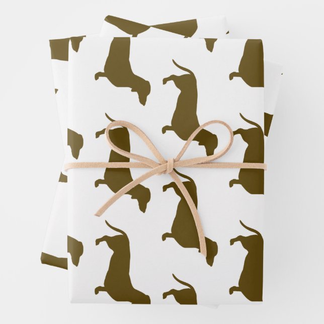 Dachshund Sausage Dog Wrapping Paper (In situ)