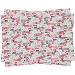 Dachshund Sausage Dogs in Christmas Hats and Knits Tissue Paper<br><div class="desc">Cute little Dachshund sausage or wiener dogs in festive woolly sweaters and jumpers,  and fun Christmas Santa hats. Perfect for dog lovers.</div>
