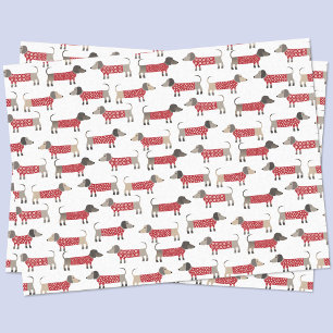 Dachshund Sausage Wiener Dog Holiday Tissue Paper
