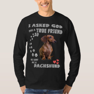 Dachshund Saying Mum, Wiener Dad, Weenie Lover, Sa T-Shirt