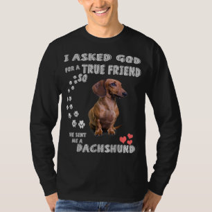 Dachshund Saying Mum Wiener Dad Weenie Lover Sausa T-Shirt