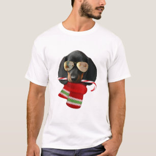 Dachshund shirt Cute Christmas Gift Dog Lovers Sun
