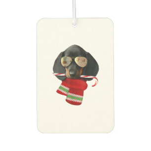 Dachshund shirt Cute Christmas Gift Dog Lovers Sun Car Air Freshener