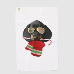 Dachshund shirt Cute Christmas Gift Dog Lovers Sun Golf Towel