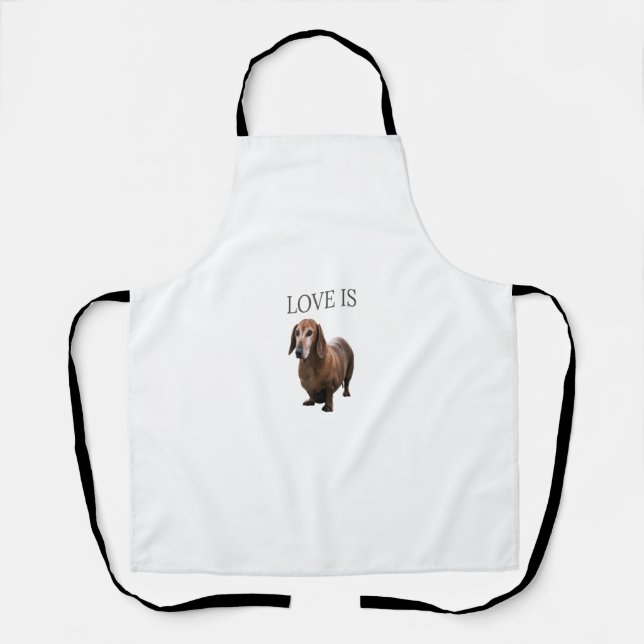 Dachshund Shirt Dog Mum Dad Men Women Kids Gift Do Apron (Front)