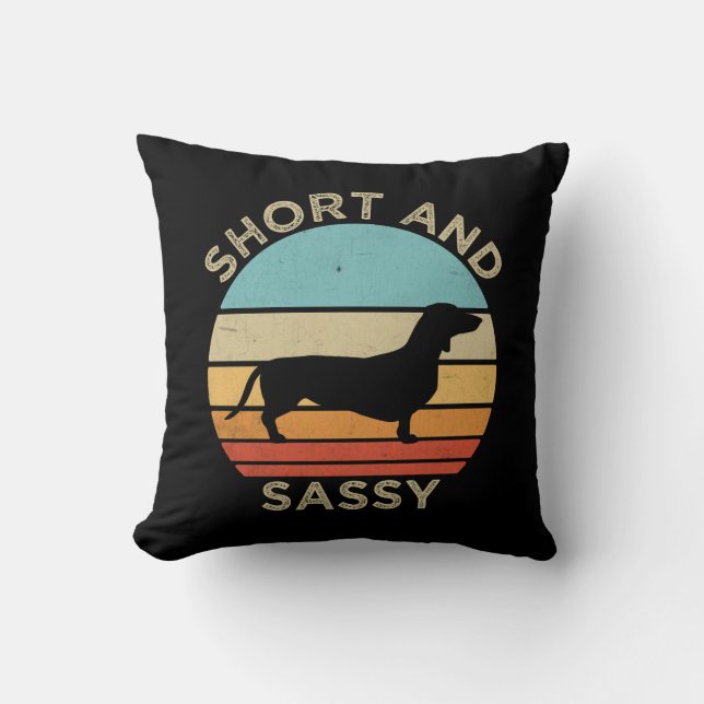 Dachshund Short And Sassy Cushion (Front)