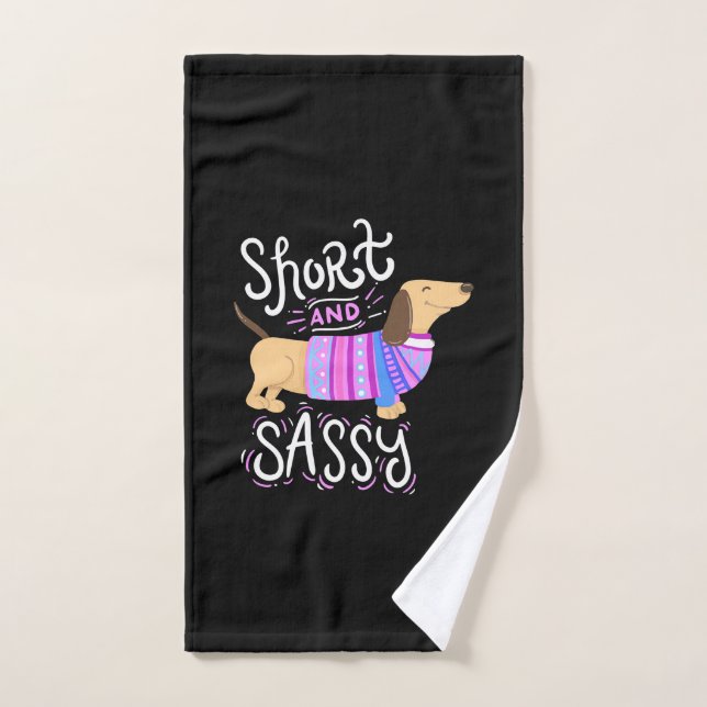 Dachshund Short And Sassy Hand Towel (Hand Towel)