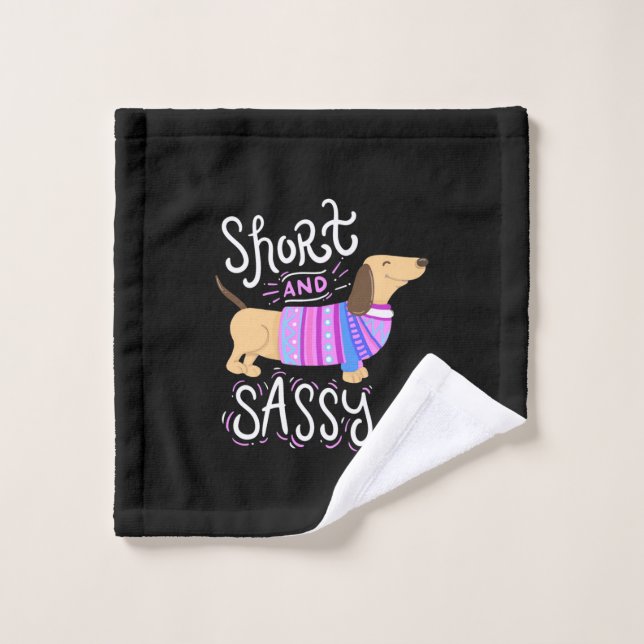 Dachshund Short And Sassy Wash Cloth (Wash Cloth)