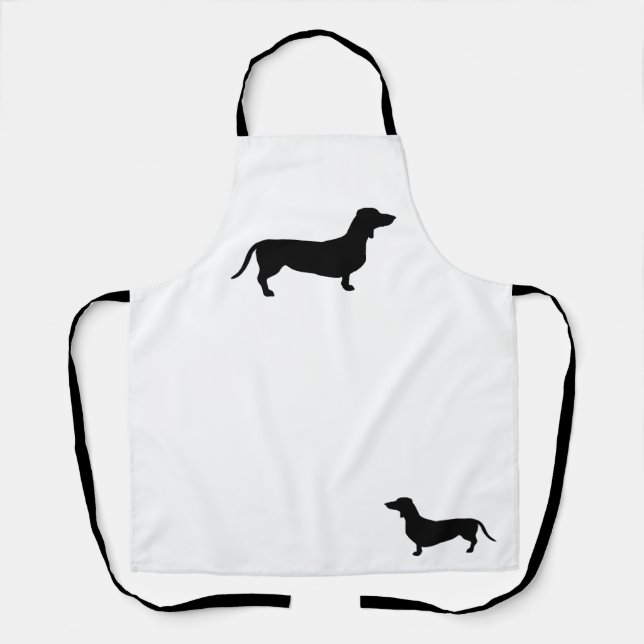Dachshund Short Hair - Silhouette 1 Apron (Front)