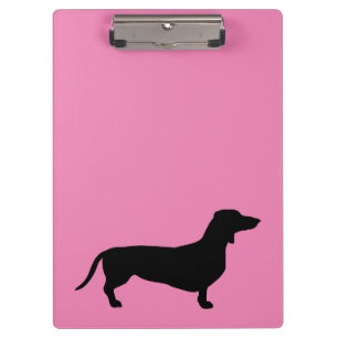 Dachshund Short Hair - Silhouette 1 Clipboard