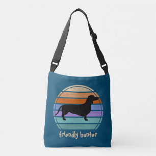 Dachshund Short Hair - Silhouette 1 Crossbody Bag
