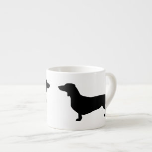 Dachshund Short Hair - Silhouette 1 Espresso Cup