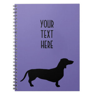 Dachshund Short Hair - Silhouette 1 Notebook