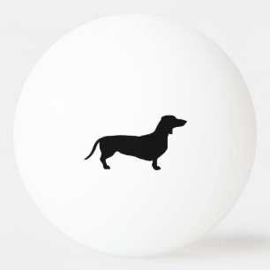 Dachshund Short Hair - Silhouette 1 Ping Pong Ball