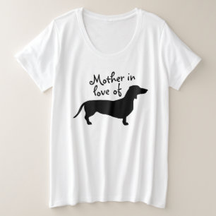 Dachshund Short Hair - Silhouette 1 Plus Size T-Shirt