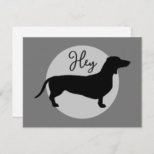 Dachshund Short Hair - Silhouette 1 Postcard