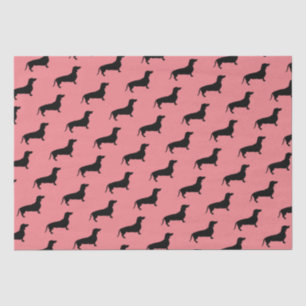 Dachshund Short Hair - Silhouette 1 Tissue Paper