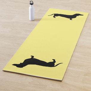 Dachshund Short Hair - Silhouette 1 Yoga Mat