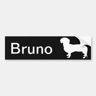 Dachshund Silhouette Bumper Sticker