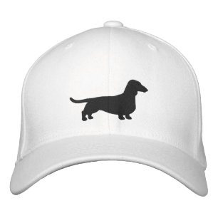 Dachshund Silhouette Wiener Dog Custom Doxie Embroidered Hat
