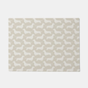Dachshund Silhouettes Pattern Doormat