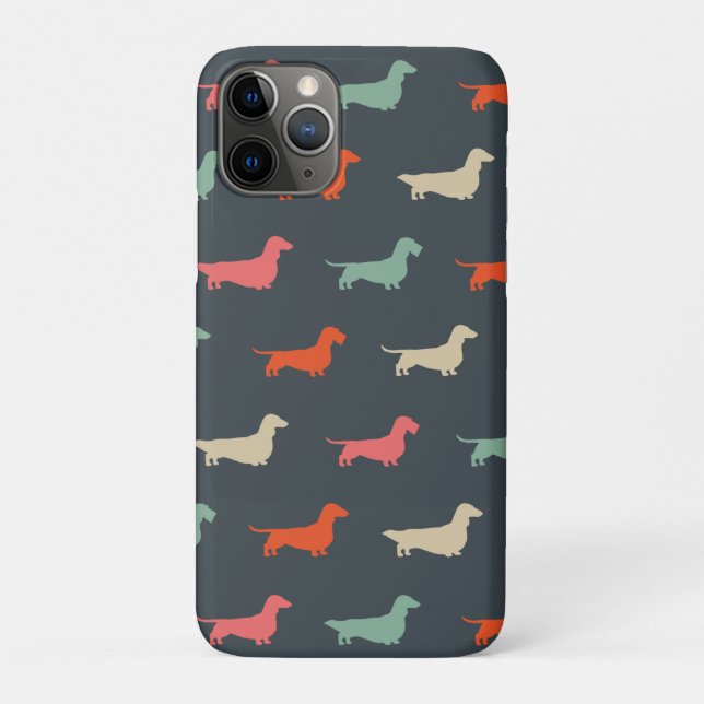 Dachshund Silhouettes Wiener Dog Lover's Case-Mate iPhone Case (Back)
