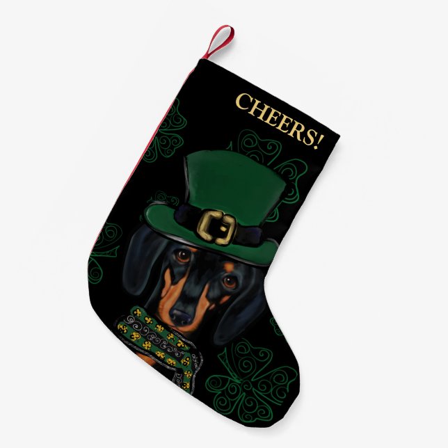 Dachshund  small christmas stocking (Front (Hanging))