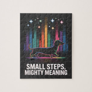 Dachshund Small Steps, Mighty Meaning Jigsaw Puzzle