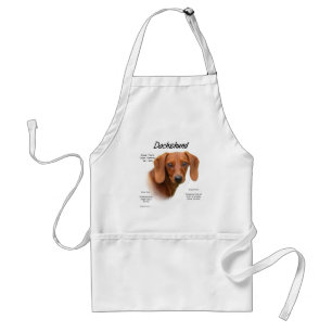 Dachshund (smooth) History Design Standard Apron