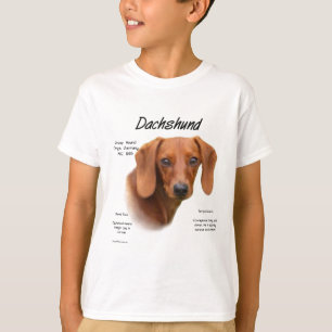 Dachshund (smooth) History Design T-Shirt
