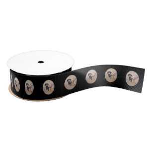 Dachshund (Smooth) Painting - Original Dog Art Grosgrain Ribbon