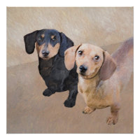 Dachshund (Smooth) Painting - Original Dog Art