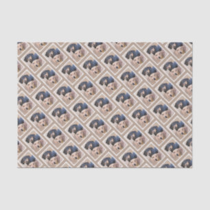 Dachshund (Smooth) Painting - Original Dog Art Tissue Paper
