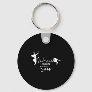 Dachshund Snow Cute Wiener Weiner Dog Owner Christ Key Ring