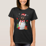 Dachshund Snowman Christmas Cute Dog  Xmas T-Shirt<br><div class="desc">Dachshund Snowman Christmas Cute Dog  Xmas</div>
