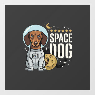 Dachshund Space Dog Astronaut Vector