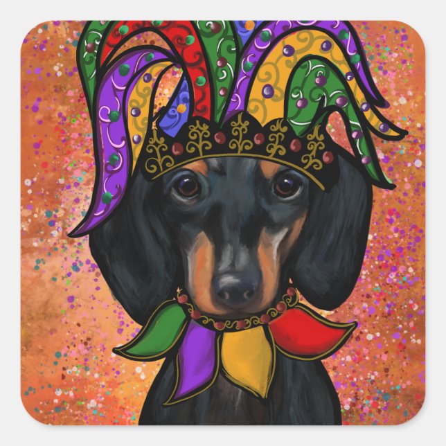 Dachshund Square Sticker (Front)