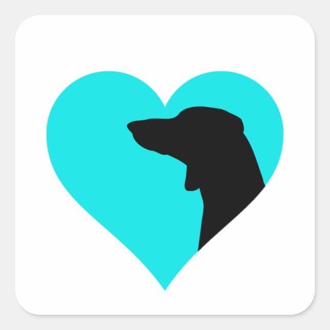 Dachshund  square sticker (Front)
