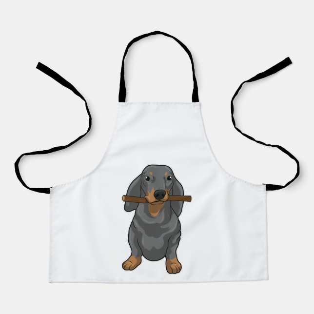 Dachshund Stick Apron (Front)