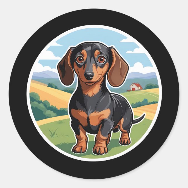Dachshund Sticker (Front)