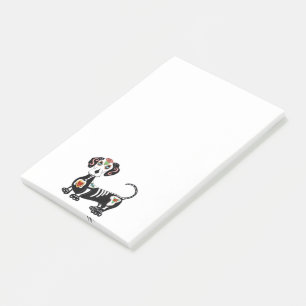Dachshund Sugar Skull Post-it Notes
