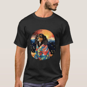 Dachshund Summer Festival Funny Dog Japan T-Shirt