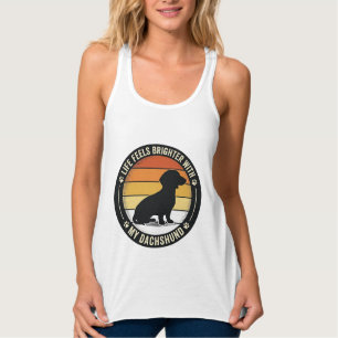Dachshund Sunset Shirt Vintage Dog Lover Design_1