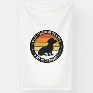 Dachshund Sunset Shirt Vintage Dog Lover Design_1 Banner