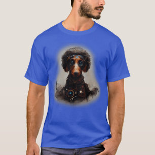 Dachshund Surreal Steampunk Artwork Dog Lover 2 T-Shirt