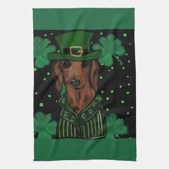 DACHSHUND            TEA TOWEL (Vertical)