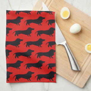 Dachshund Tea Towel